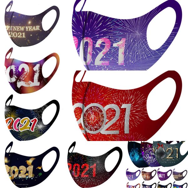 

uyfdxface 2021 new year printed designer mask cold-proof breathable dustproof 3d stereo mouth masks black red facemask 10