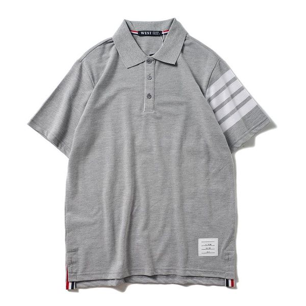 

men's polos novelty 2021 men high classic striped stripe fashion shirts shirt hip hop skateboard cotton tee s-2xl #b39, White;black