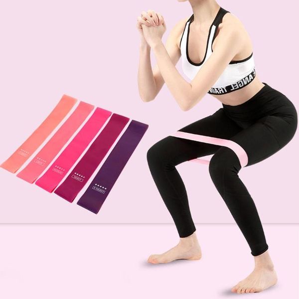 

wh 5pcs fitness resistance bands yoga stretch pull up assist rubber bands