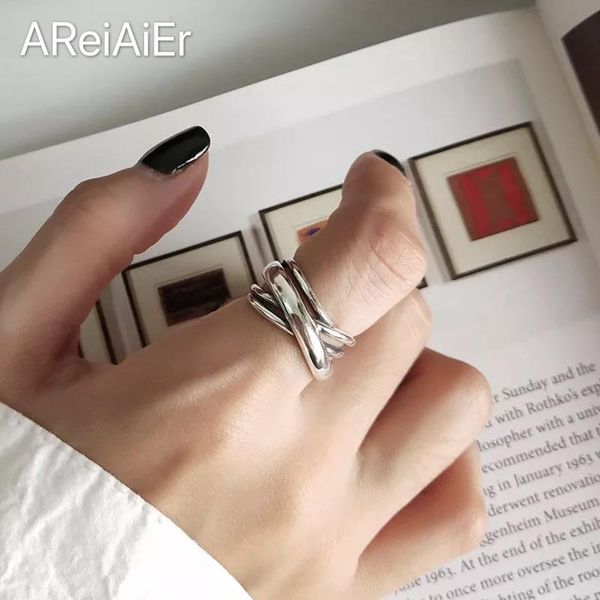 

bohemian vintage geometric irregular rings for women multi-layer winding irregular ring wedding adjustable statement rings, Slivery;golden