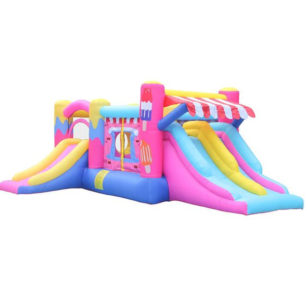 

household new design icecream inflatable ice cream bouncer castle jumper bouncy house with 750w blower for kids garden fun party play games