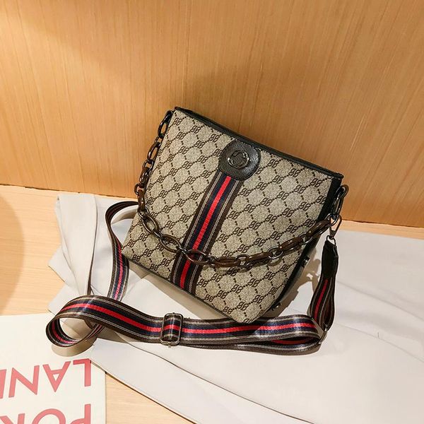 

women's bag 2020 autumn and winter new chain trend korean version of the print all-match messenger bag ins