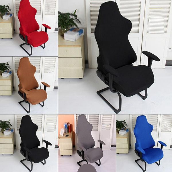 

chair covers 1pcs cover for home office computer armchair seat soft stretchy case decor modern slipcovers without chair1