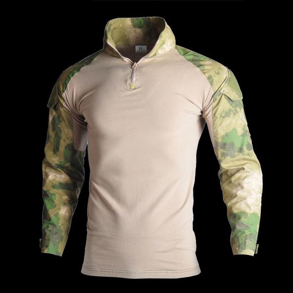 

army t-shirt men long sleeve camouflage tactical shirt hunt combat multicam camo long sleeve t shirt