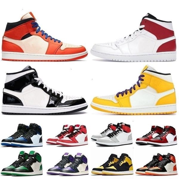 

gold 2020 mid shattered backboard black 1 1s basketball shoes jumpman 1 trainers white gym red yellow lakers sports sneakers off size 12
