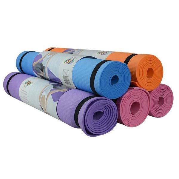 

173*60*0.6cm eva yoga mat 6mm solid single-sided embossed fitness sports blanket unscented outdoor yoga mat