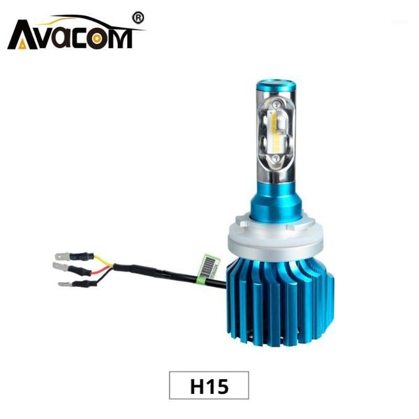 

car headlights avacom 2pcs h15 12000lm bulb 12v 24v 6500k white 72w luces led para auto bombillas automovil coche1