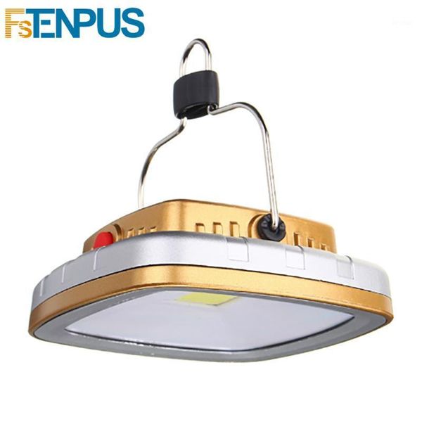 

portable lanterns outdoor cob solar led tent camping lamp usb rechargeable battery light hanging hook lamp1