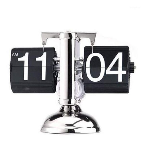 

other clocks & accessories metal bell clock carved balance page flip retro creative study living room boutique decoration desk1