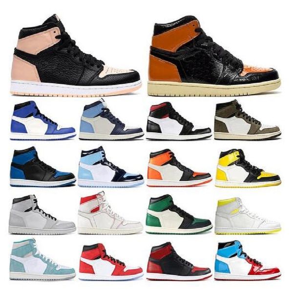 

1 basketball shoes homage to home phantom gym red chicago lakers 1s sports sneakers shoes with size 36-46