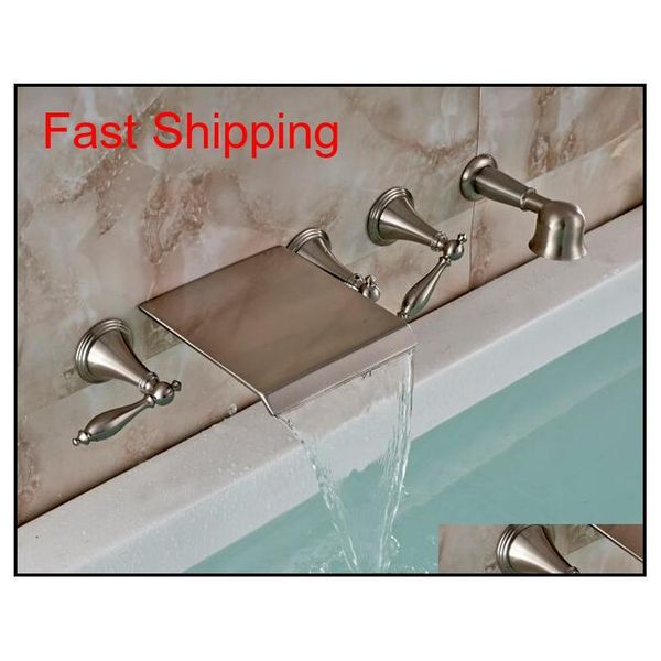 

new wall mounted bathroom waterfall tub faucet hand showe qylhuv dh_seller2010