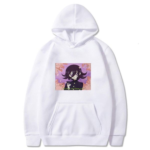 

90s ouma kokichi hoodie danganronpa ouma kokichi kokichi ouma 90s anime danganronpa v3 sweatshirt men cotton hoodie harajuku, Black