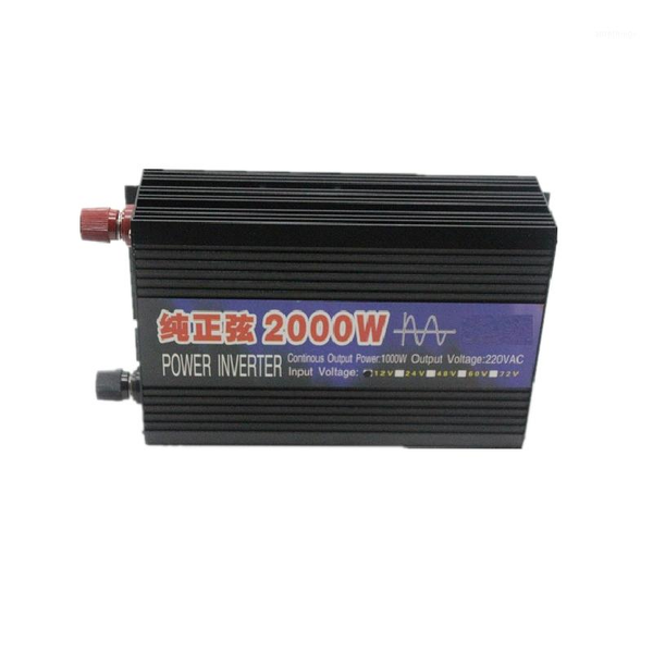 

pure sine wave power inverter 48v 220v 2000w voltage transformer inverter dc48v to ac 220v converter with 2 led display1