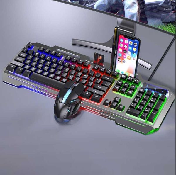 

keyboard mouse combos gaming and wired with backlight pc gamer clavier silent set for lap