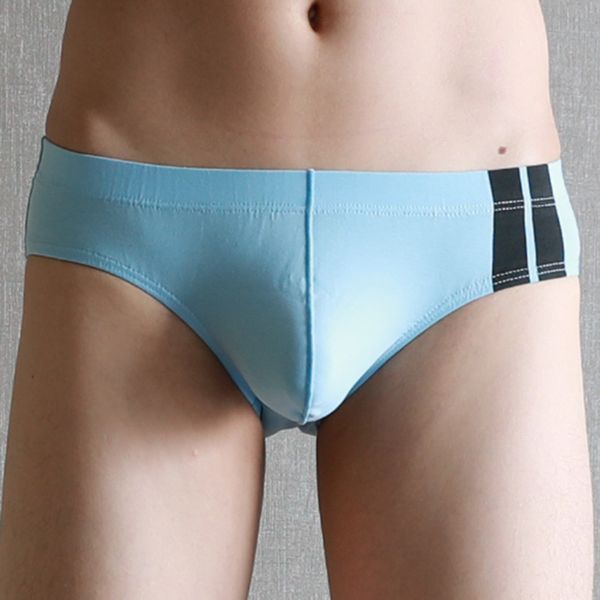 

new fashion men underwear bikini male panties cotton breathable slips men's briefs, Black;white