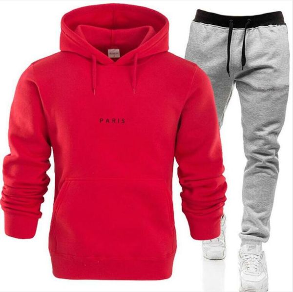 

autumn winter designer tracksuit men luxury sweat suits autumn jacke mens jogger suits jacket + pants sets sporting woded pullover tracksuit, Gray