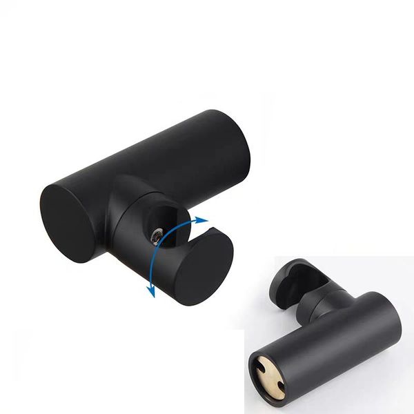 

мэтт черный ручной душевой душевой держатель держатель держатель головки кронштейн настенный ручной опрыскиватель сплошные латунные аксессуа