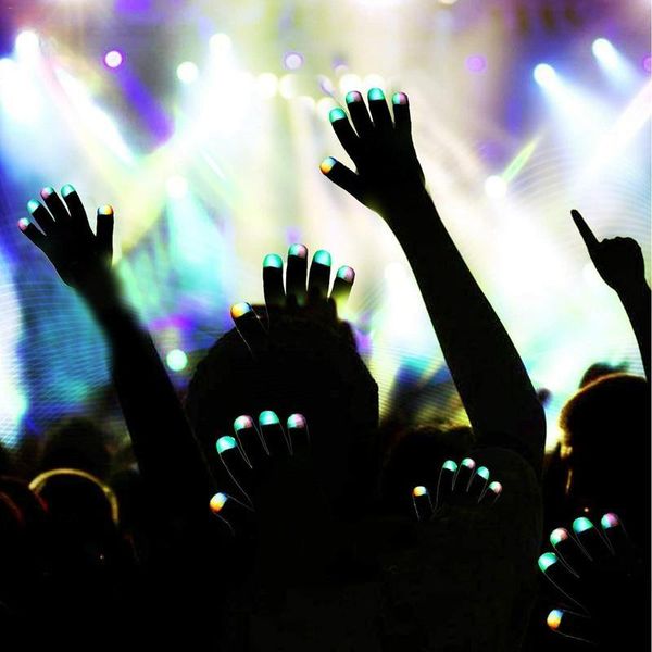 

tip halloween colorful led lighting finger up for christmas day party entertainment diy light show glowing gloves