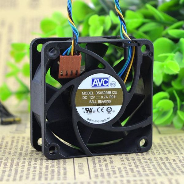 

100% new fan 6025 12v 0.7a ds06025b12u p021 4wire 60*60*25mm