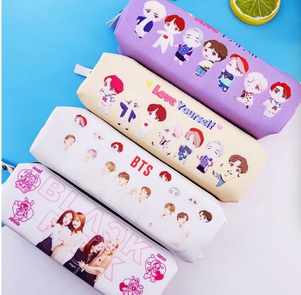 

pencil 10pcs/lot new style bag/pouch shipping bts/blackpink