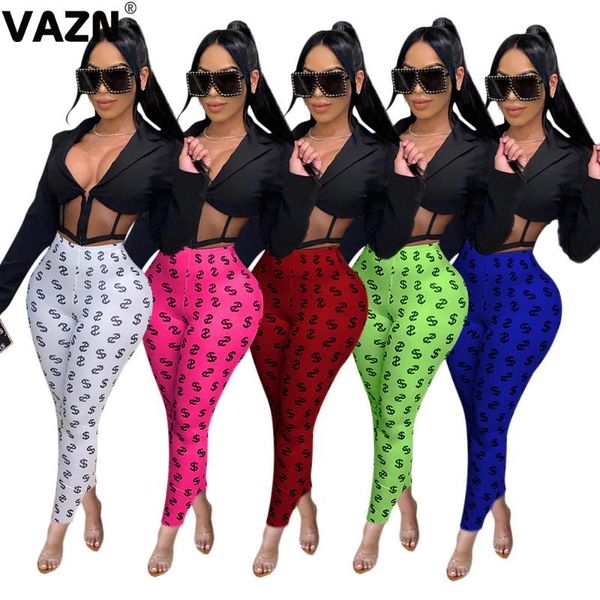 

2021 new women high street dancing lady pencil pants sports long pants lady high waist, Black;white