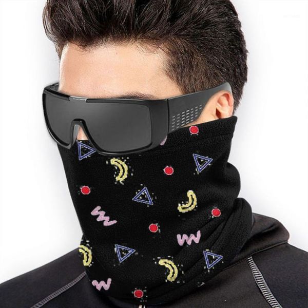 

cycling caps & masks outdoor warmer neck gaiter cover thermal tube skiing snowboard hiking bandana magic scarf winter melanin q0031, Black