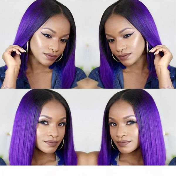 

brazilian straight hair bundles with closure indian peruvian 100% unprocessed human hair wefts color 1b purple 10-18 inch, Black