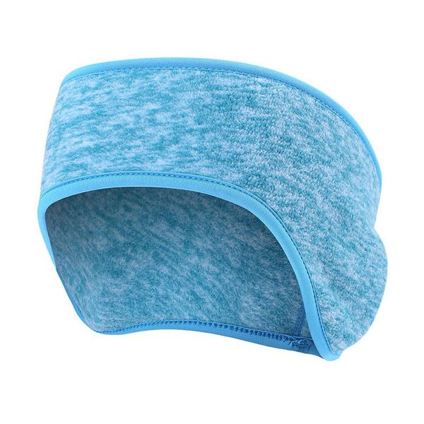 

outdoor sports women fleece headband running fitness yoga warm gym cycling tennis sweatband hair sweat headscarf safety headwear wmtbxj, Black