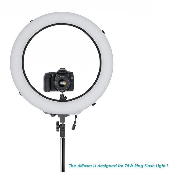 

lighting & studio accessories foldable 12/10/8 inch soft box diffuser, easy to install, removable ring fill light fluorescent flash cover