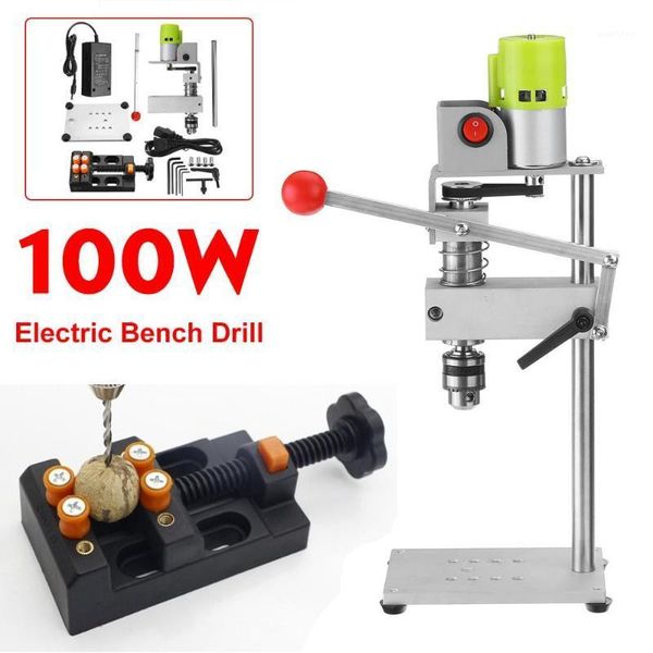 

7 speeds 100w electric impact drill household diy precisie hole puncher multi-function mini bench drill drilling milling machine1