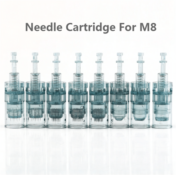 

10 pcs dr. pen m8 microneedling cartridge needles 11 16 24 36 42 pin round 3d/5d nano skin needle bayonet cartridges replacement