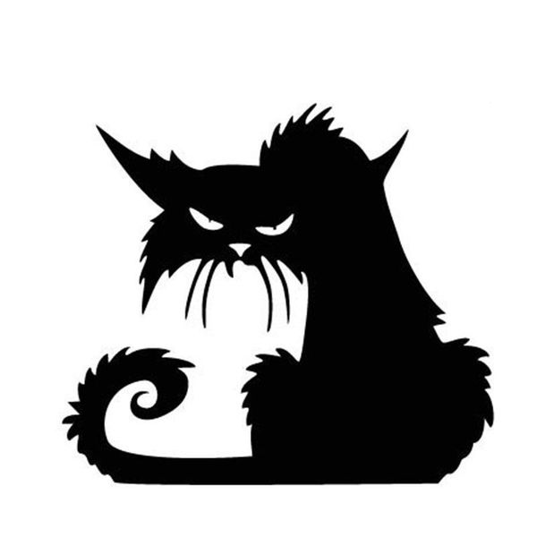 

halloween scary spooky black cat wall glass sticker halloween decoration decals 14.513.5cm halloween scary little jllyzj yeah2010