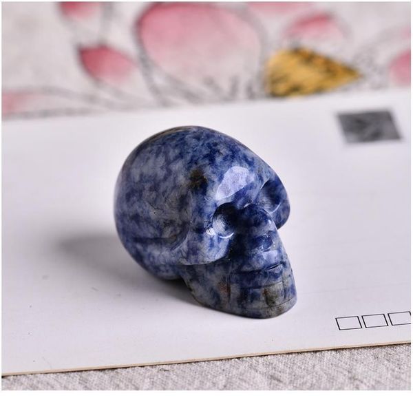 

abay 1pc natural crystal quartz mineral jewelry rose quartz skull crystal carving home decoration halloween and diy dec jllpsk, Black