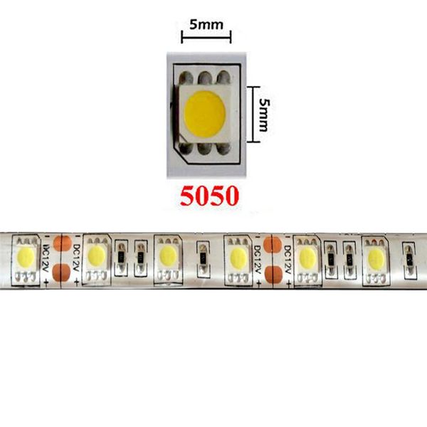 

eclh 5m светодиодная полоса 5050 60led m dc12v гибкая светодиодная света света rgb теплый прохладный белый светодиодный рубан люка tiras h w