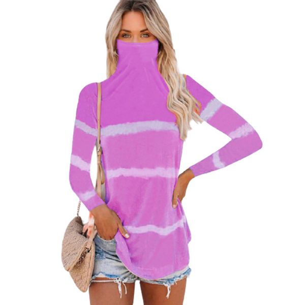 

mulheres soltas moda повседневная gravata tingida impresso t camisas atlesiure beggy manga longa luz curta camisetas com mscara dquk, White