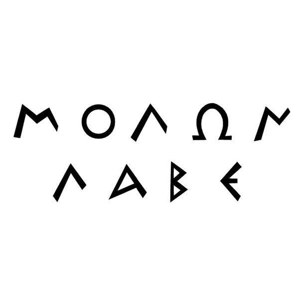 

14cmx5cm molon labe interesting vinyl car stickers motorcycle accessories decals black/silver