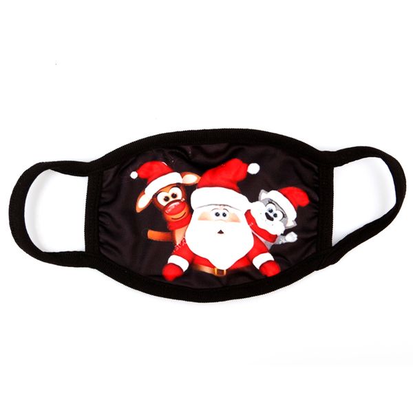 

face masks xmas mouth cover reusable washable christmas cartoon printed anti dust mask kid black polyester cottonoutletu8bd