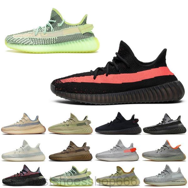 

sesame v2 casual shoes 2019 mens womens kanye west static cream white bred blue tint butter designer shoes boots size us5-11 lpo2, White;red