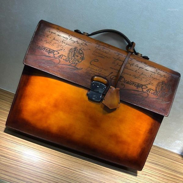 

seetooluxury999 bags men handbag briefcase bag business leather shoulder messenger bags office handbag1