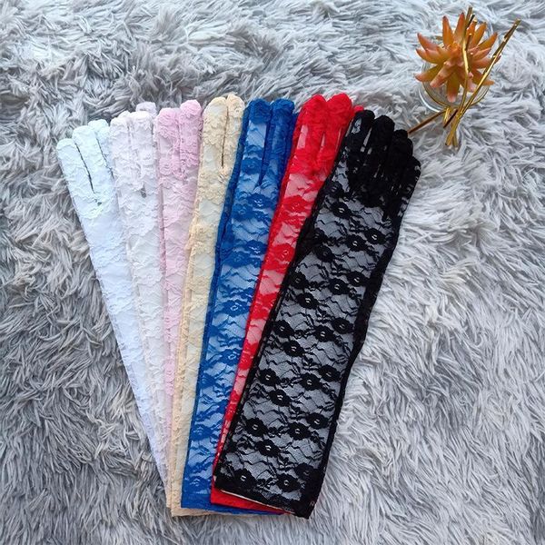 

white red black pink lace gloves women elbow length full finger bridal long gloves wedding gloves gants de mariee accessories h jllvyb