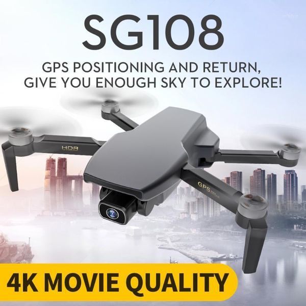 

drones gps mini drone sg108 4k hd 5g wifi brushless motor fpv dron flight 25 minutes distance 1km rc quadcopter with ex5 drones1