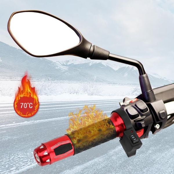 

handlebars 2 pcs motorcycle handlebar electric heated handle grips moto modified 22mm accessories