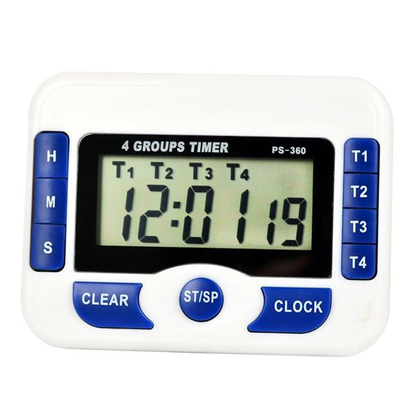

5 шт. магнитные цифровые часы набор 4 группы канал тревоги таймера timer digitale count doup вниз сниженные электронные сотрудничательные ст