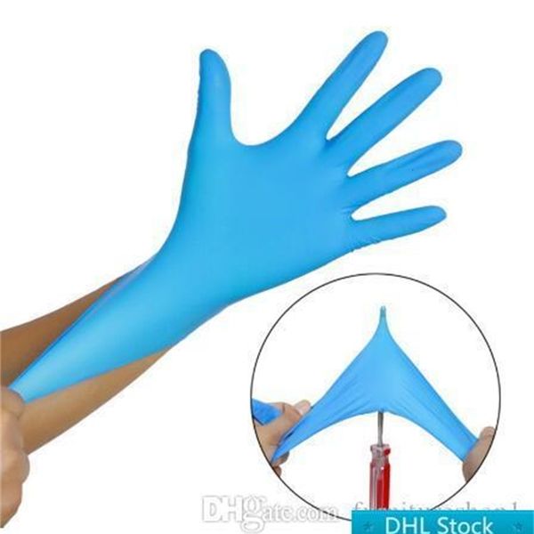 

100pcs disposable nitrile dhl latex universal kitchen/dishwashing/ /work/rubber/garden gloves for left and right ha