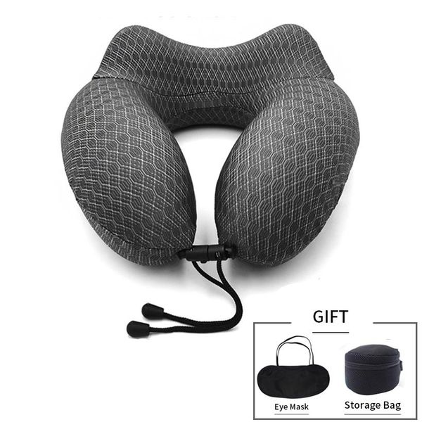 

u-образная подушка на открытом воздухе путешествия шеи подушка для подушки наполнитель наполнитель наполнителя с eyemask earlug travel offic