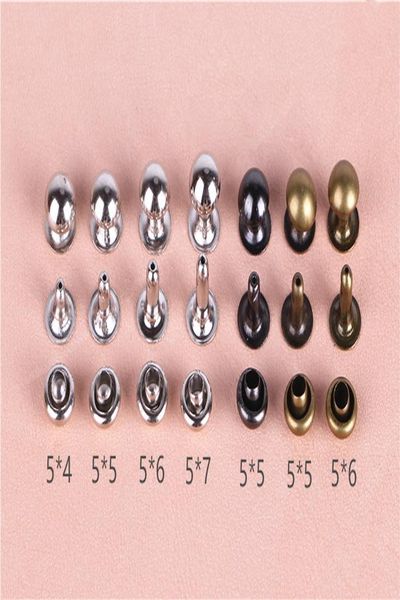 

100 шт. 5 мм круглая одна шапочка заклепки металлического крепости столкновение ногтя металлический шип каменные кожаные сути для обуви сумк