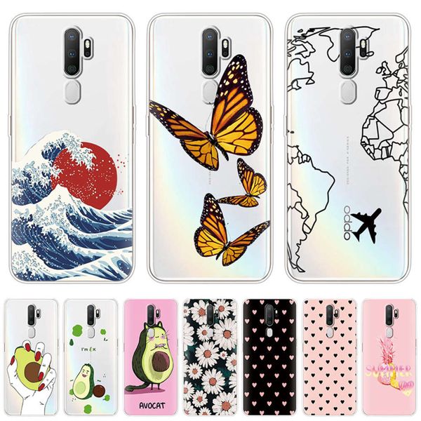 

oppo a9 a5 2020 soft tpu silicone phone shell back cover for oppoa9 oppoa5 a 9 coque 6.5" ultra-thin transparent case