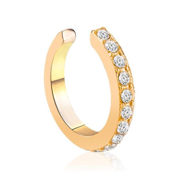 

vintage clip on earrings crystal ear cuff non pierced earrings nose ring new fashion women earrings punk rock jllqty, Silver