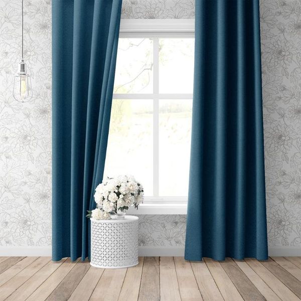 

(2 pieces) blackout curtains for living room and bedroom luxury home decor curtain (17 color - 5 sizes)