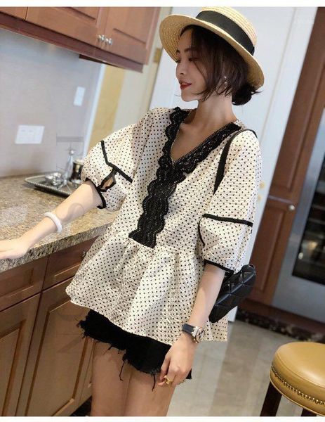 

ws7406 fashion women & tees 2020 runway luxury european design party style t-shirts women's clothing1, White